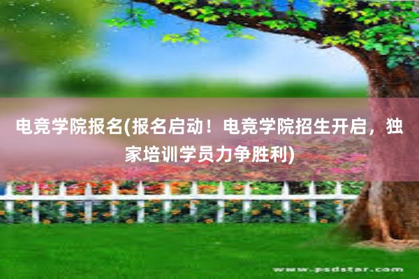 电竞学院报名(报名启动！电竞学院招生开启，独家培训学员力争胜利)